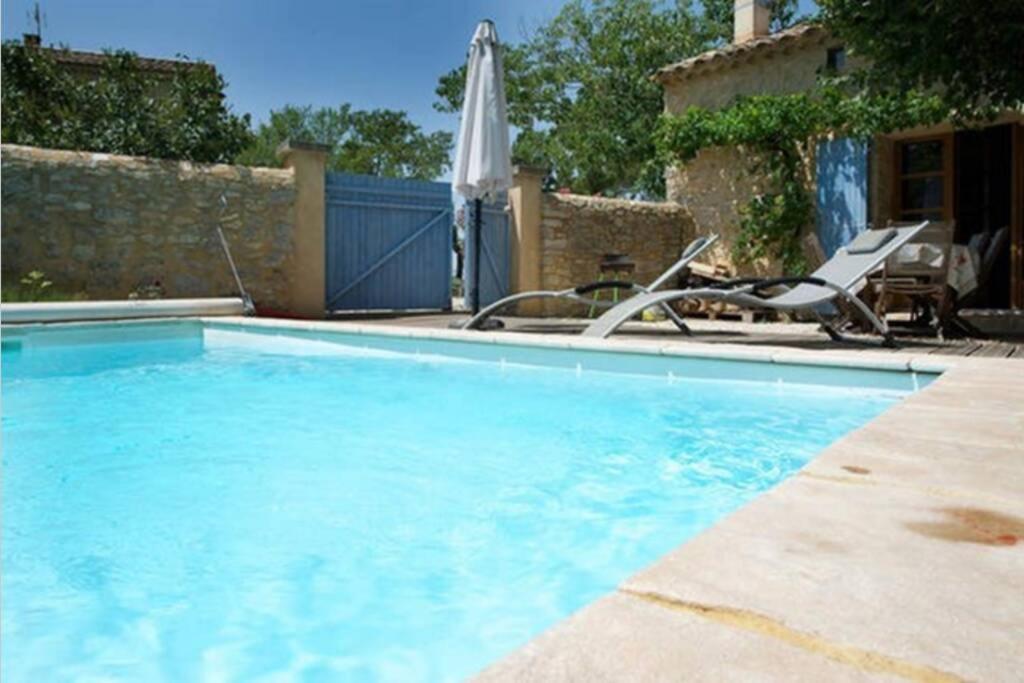 Maison De Plain Pied Pour 4 Pers Piscine Lussan Lussan  Exterior foto